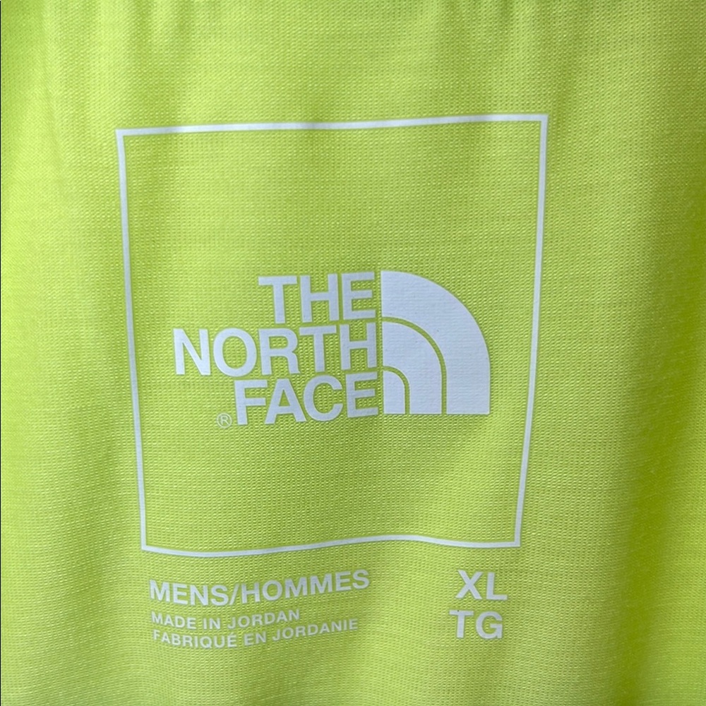 NWT The North Face Men's Neon Green XL T-Shirt - Picture 5 of 6